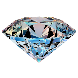 a blue diamond
